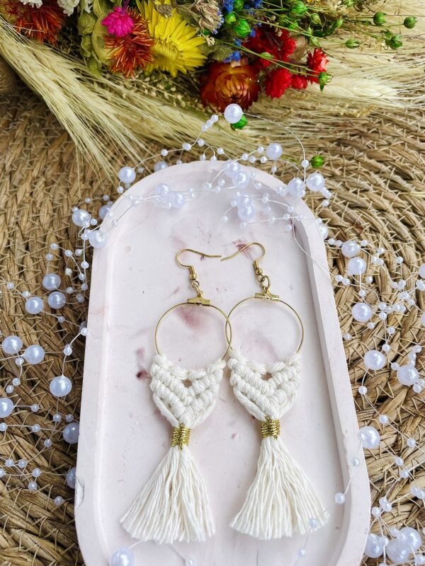 Boho kolczyki z chwostem