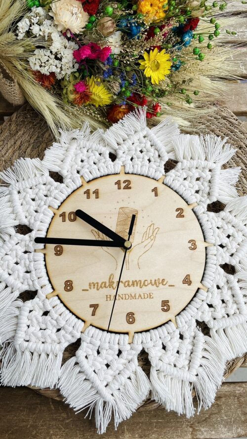 Boho zegar ścienny