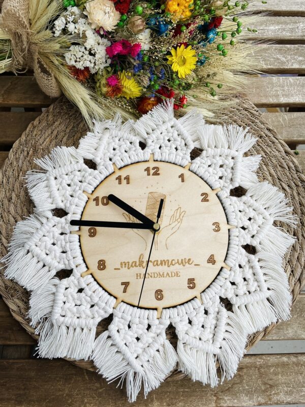 Boho zegar ścienny