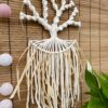 Makramowe drzewko szczęścia z rafią